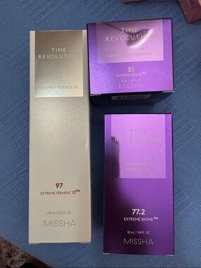 MISSHA Time Revolution 3 Piece Skincare Set Korean Beauty